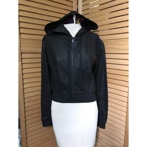 NWT ELIZABETH and JAMES Black LEATHER JACKET Sz XS